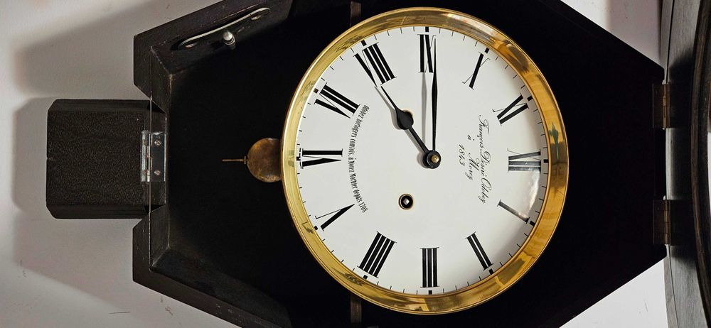 Ceas de perete cu pendula Odo - Oeil de bouef