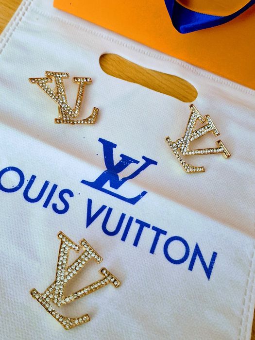 Broșe Louis Vuitton/strass/otel inoxidabil