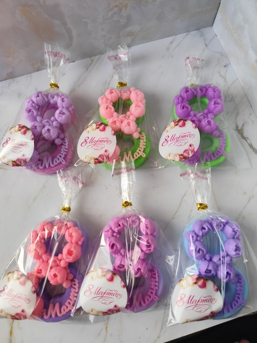 Мыло ручной работы к 8 марта