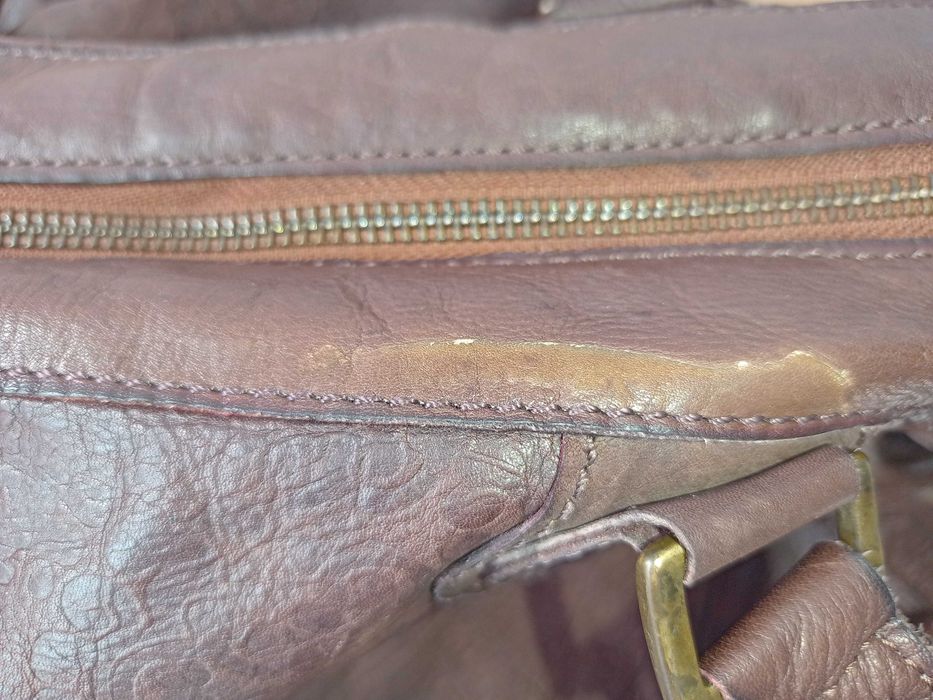 Чанта шоколадово кафяво естествена кожа