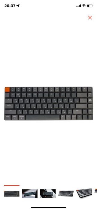 Клавитура:Keychron K3-E3 Brown Switch серый