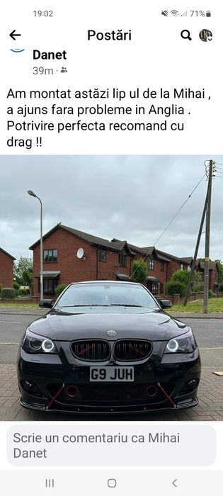 Lip prelungire bmw e60 e61 bara fata m pack  tech