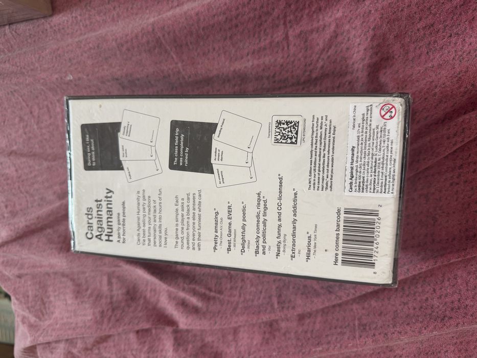 Настолна игра Cards against humanity