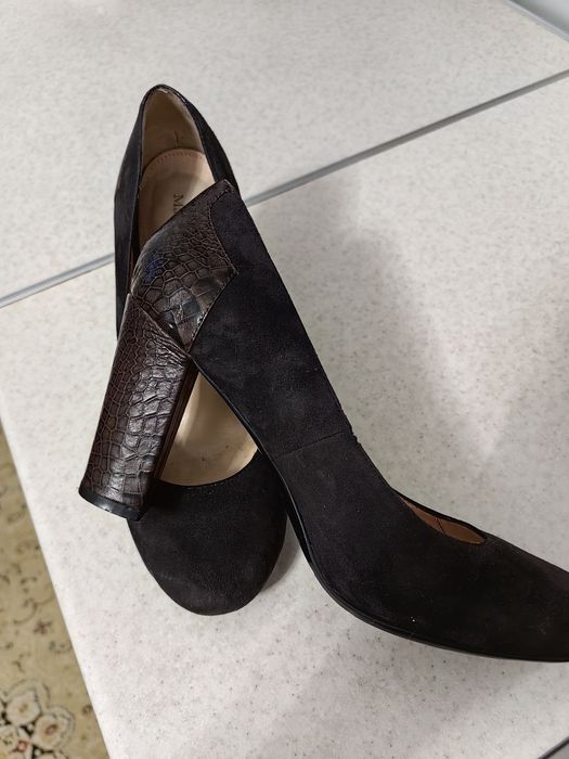 Туфли женские, кожаные