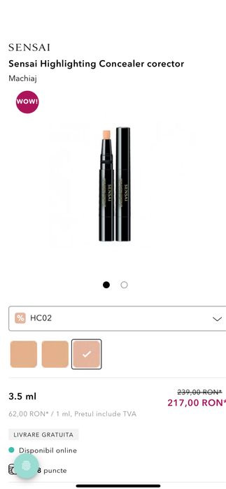 Sensai Corector HC00 si HC02