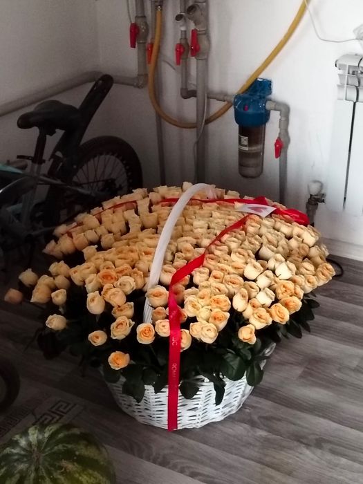Цветы свежие 301 роза