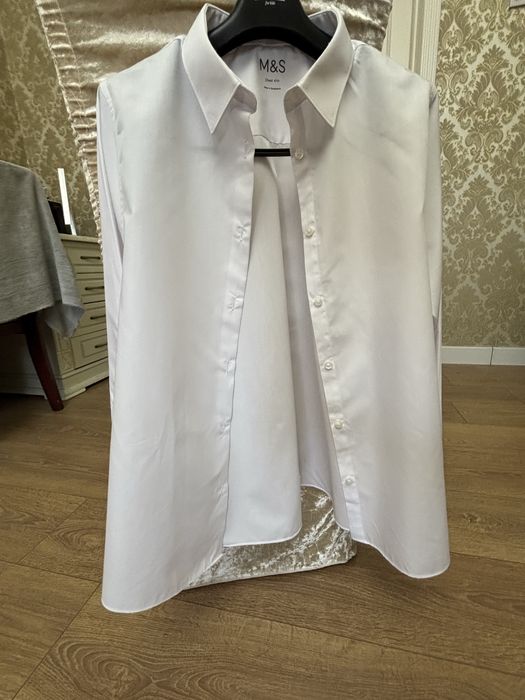 Школьная рубашка Mark&Spencer с длинными рукавами