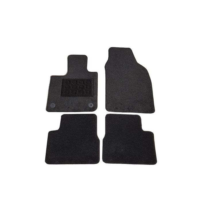 Set covorase auto din mocheta Fiat E-500 (Electric) Europa Version 2019-, Negru, 4buc.