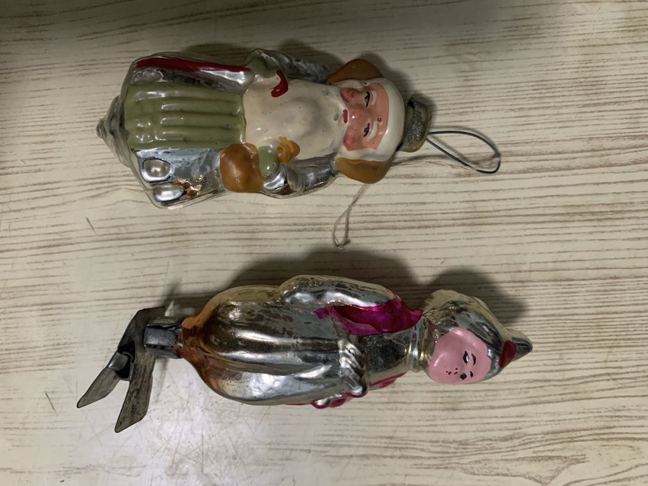 Советские елочные игрушки с елкой