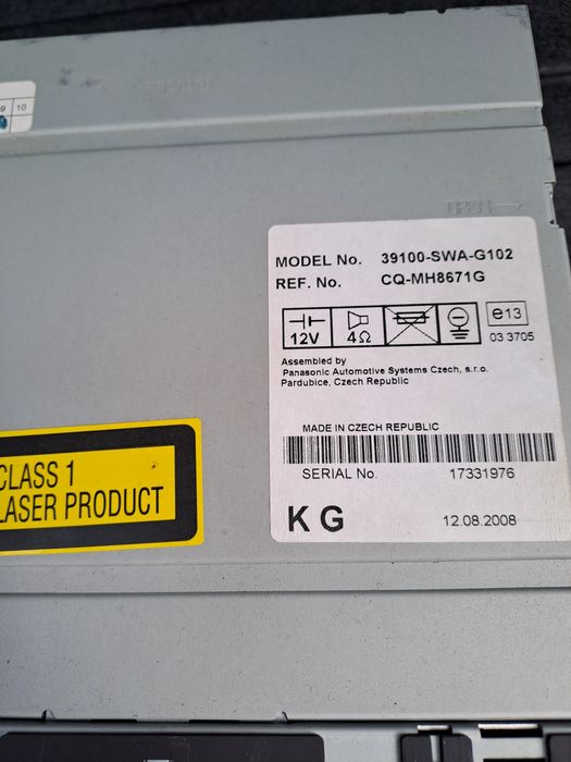 Радио сиди хонда црв-3