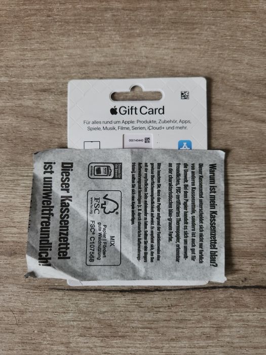 Apple Gift Card 50€ (59-59$) (Германия)
