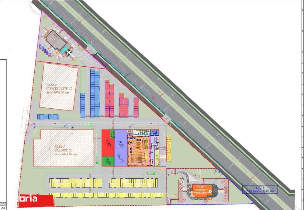 Zona Grand Arena teren 32.000 mp desch. principala 350 m