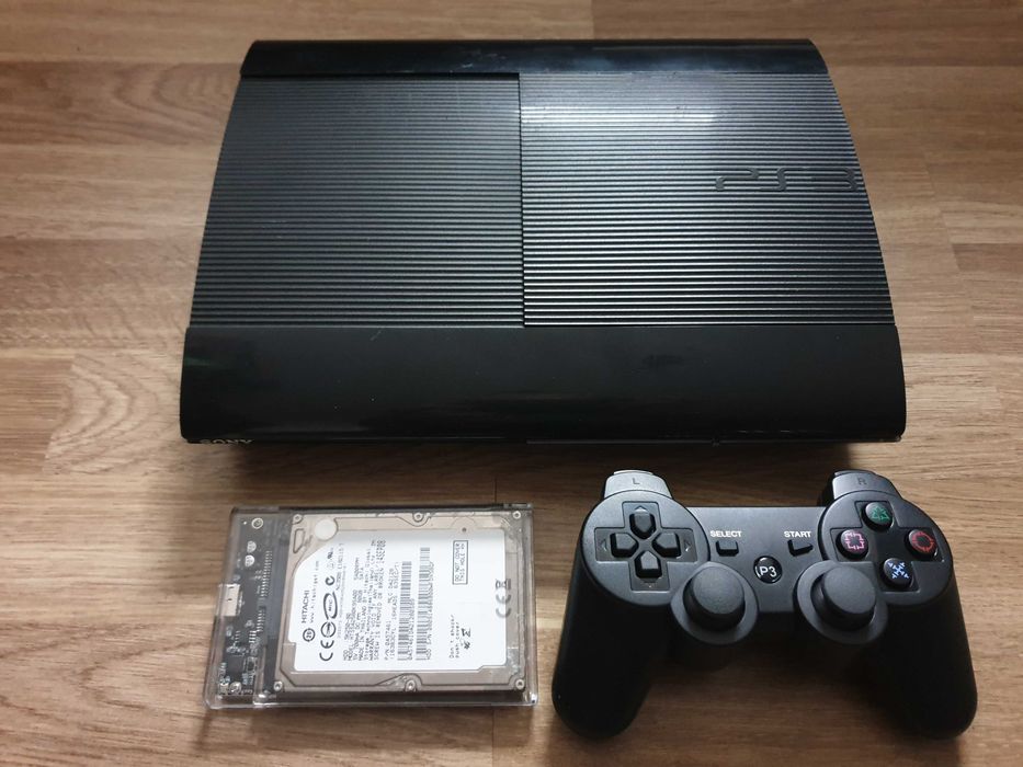 PS3 modat HEN 160 + 80 GB & 35 jocuri (GTA, Red Dead, Spider-Man, NFS)