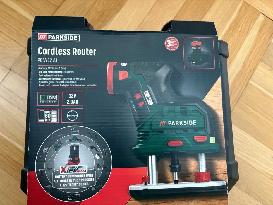 Parkside Акумулаторна оберфреза POFA 12 A1