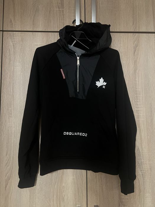Dsquared2 Hoodie Maple Leaf Black – Nou cu etichetă