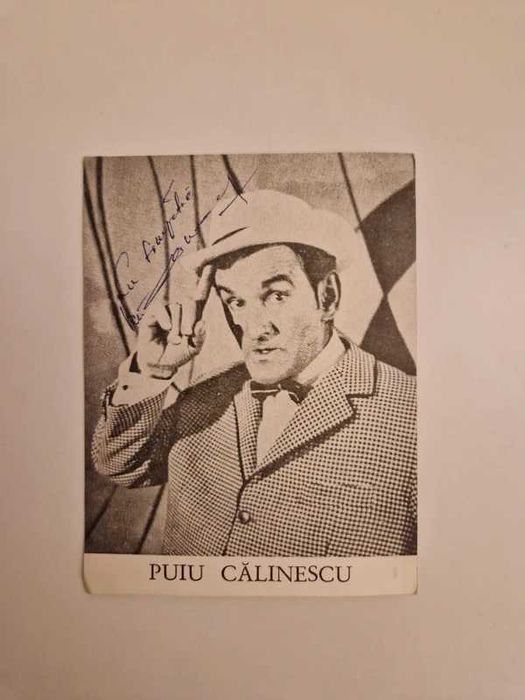 Puiu Călinescu Alexandru Calinescu Personally Signed Photo Autograf
