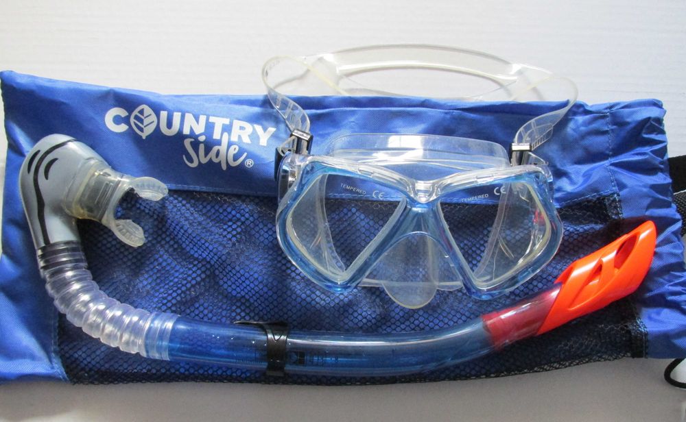 Mască de scufundare profesională, cu toate accesoriile incluse. NOU