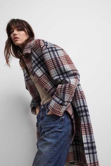 ZARA/ пальто- рубашка