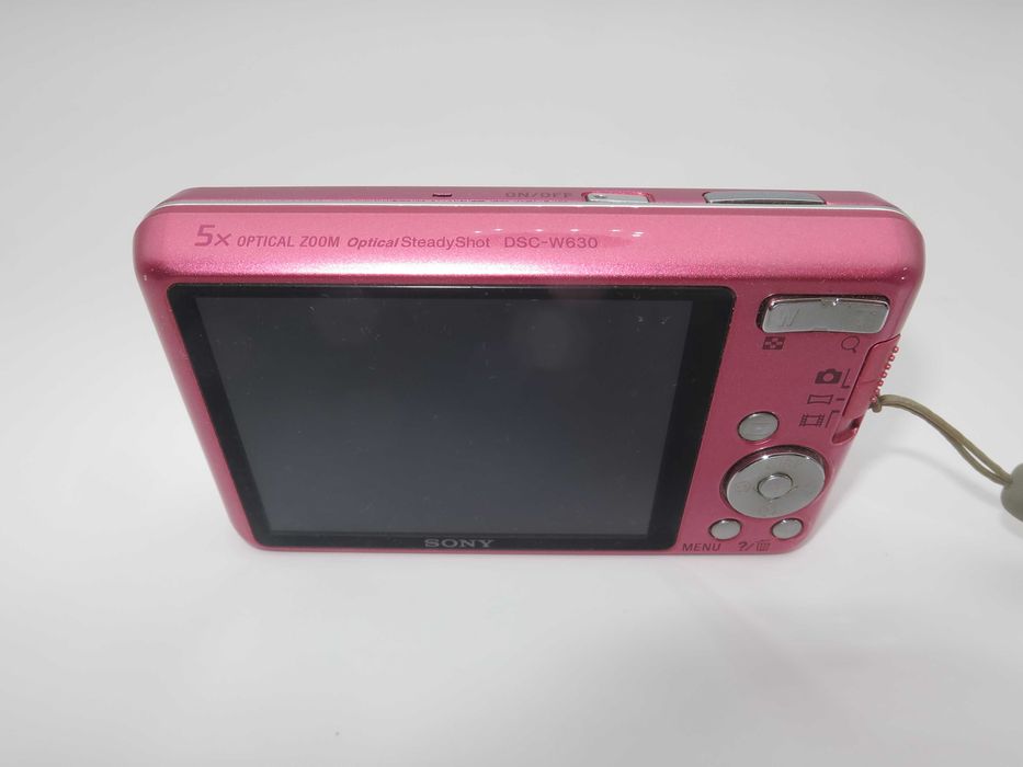 Sony Cyber-Shot DSC W630 ултра компактен цифров фотоапара, дигитална камера в розов цвят, отлично състояние, пълен комплект, работи перефектно!
