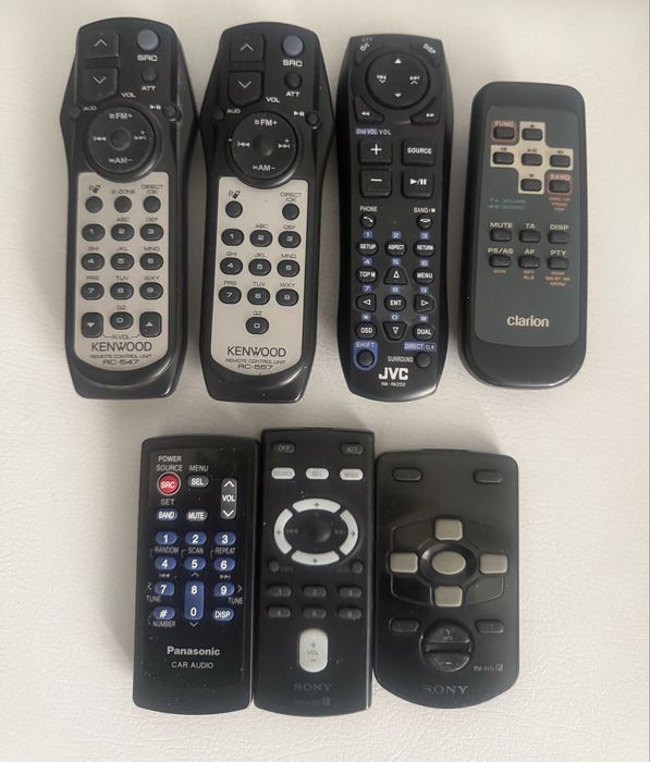 Дистанционни Кар аудио SONY,JVC,KENWOOD, CLARION,PANASONIC 10€