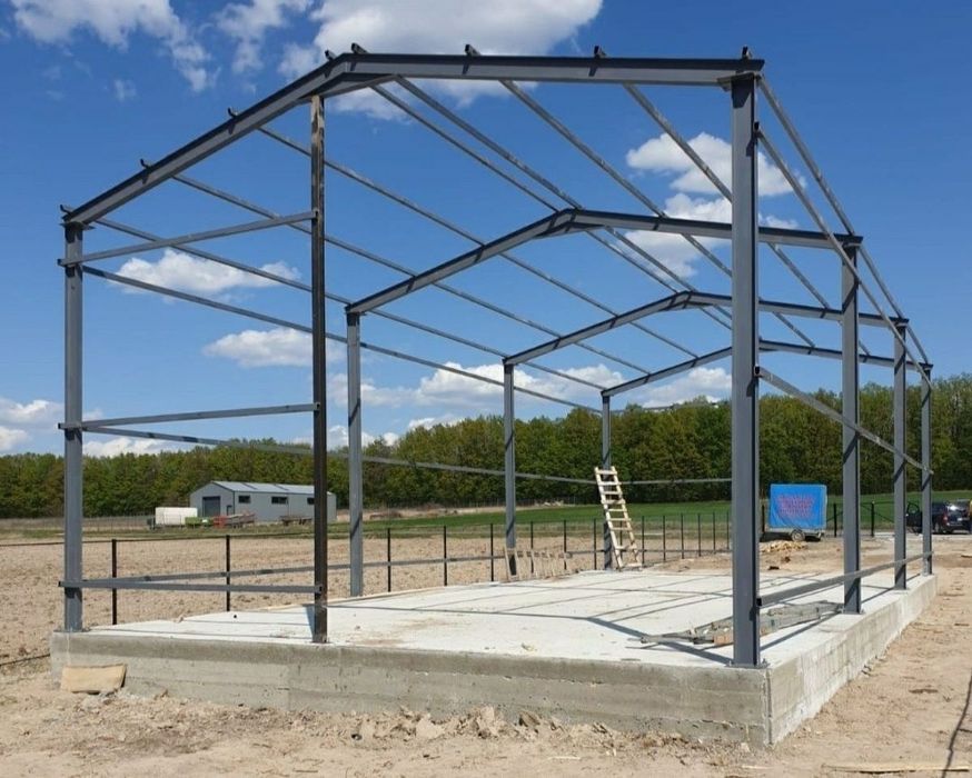 Vand hala metalica confectonata din profil ipe   12X20X5     4600 euro