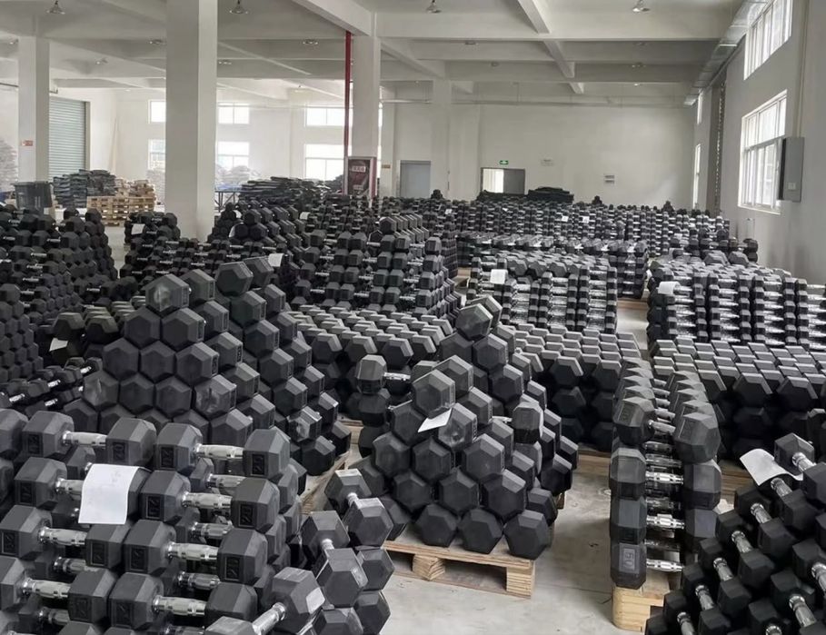 Гантелы резиновый никкеловый 2.5кг до 25кг