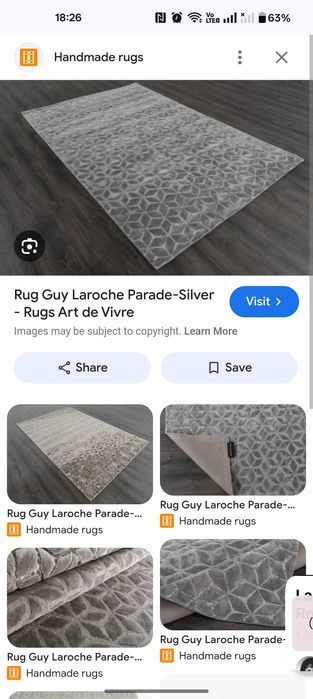 Сив Килим Guy Laroche