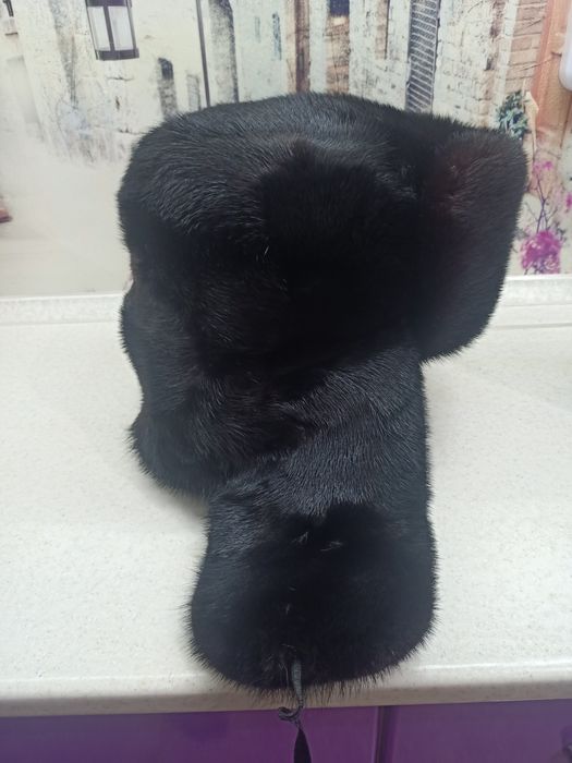 Норковая шапка ушанка