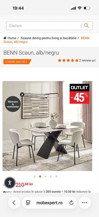 Vand scaune Mobexpert