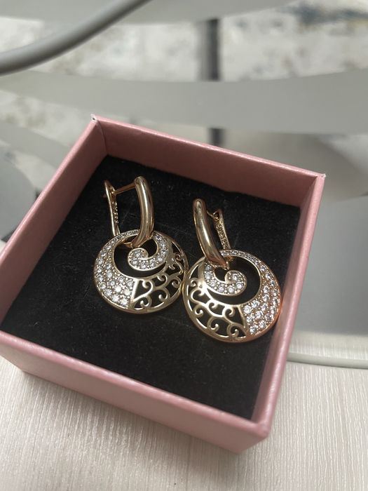 Серьги медицинское золото