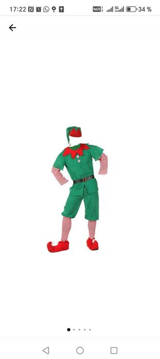 Costum spiriduș băieți mărimi disponibile de la 1 an până la 14 ani