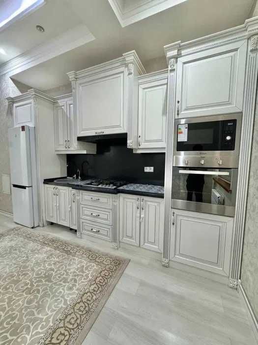 *Mirabad Elite (Айбек) Центр 2ком квартира на1 этаже 98м2.Под ключ!