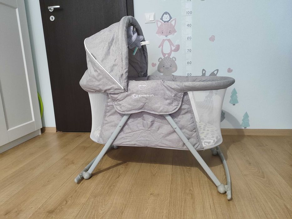 Бебешко легло 3 в 1 Kinderkraft Lovi, Сиво