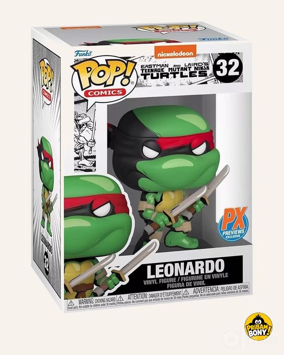 Funko POP Leonardo 32 PX Exclusive Черепашки ниндзя оригинал