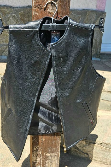 Vesta motocicleta damă - piele