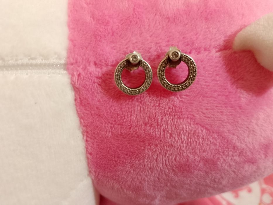 Серёжка Пандора серебро