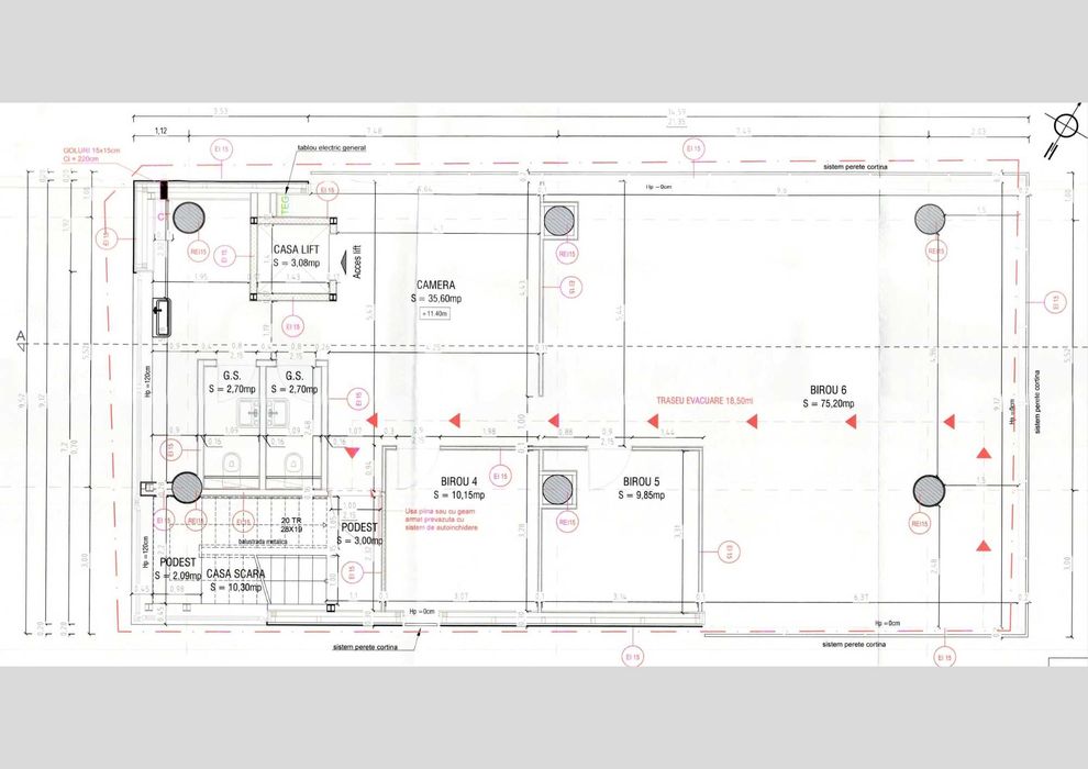 Spatiu de inchiriare - etaj 3 - Poarta 1