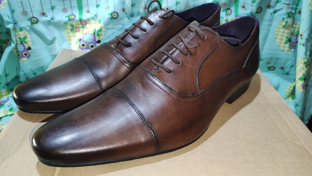 Стилни мъжки обувки от естествена кожа Ted Baker №47/48