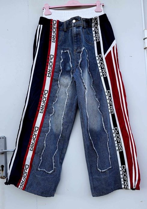 Djofra уникални дамски дънки бойфренд М/Л размер