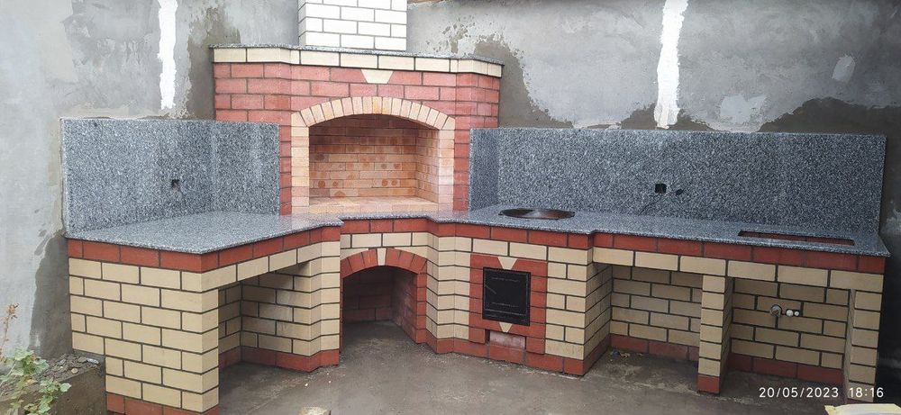 Летняя  кухня камины казаны очаги