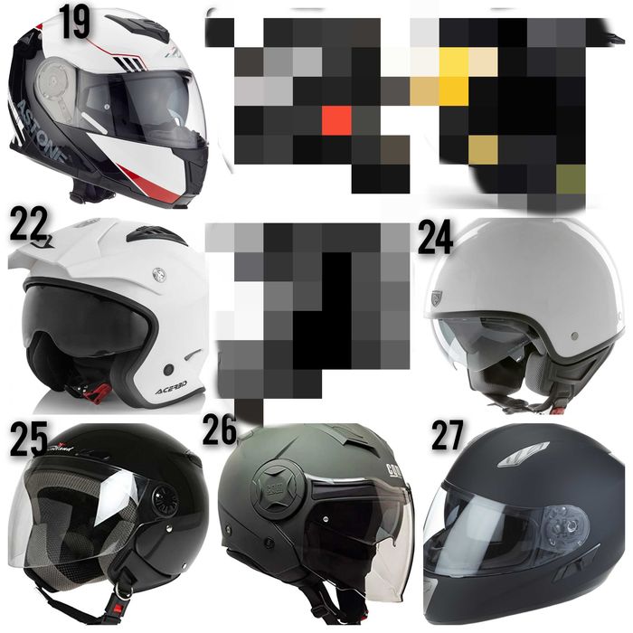 Каски за мотори, разнообразие от модели, цени в описанието