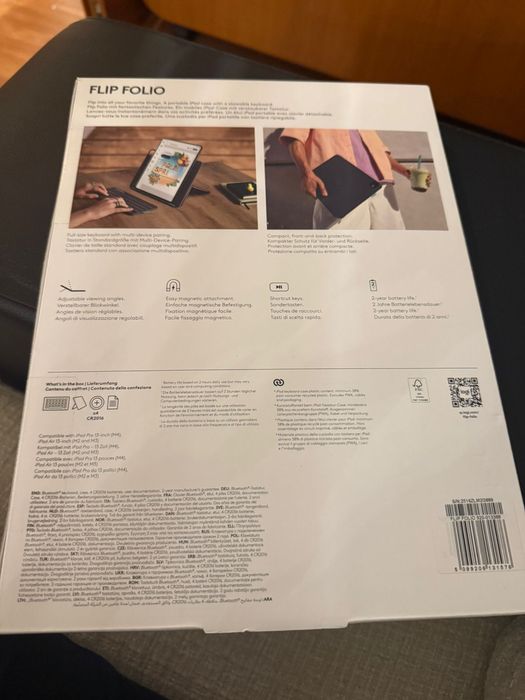 Flip folio logitech ipad air/pro 13 inch husa cu tastatura