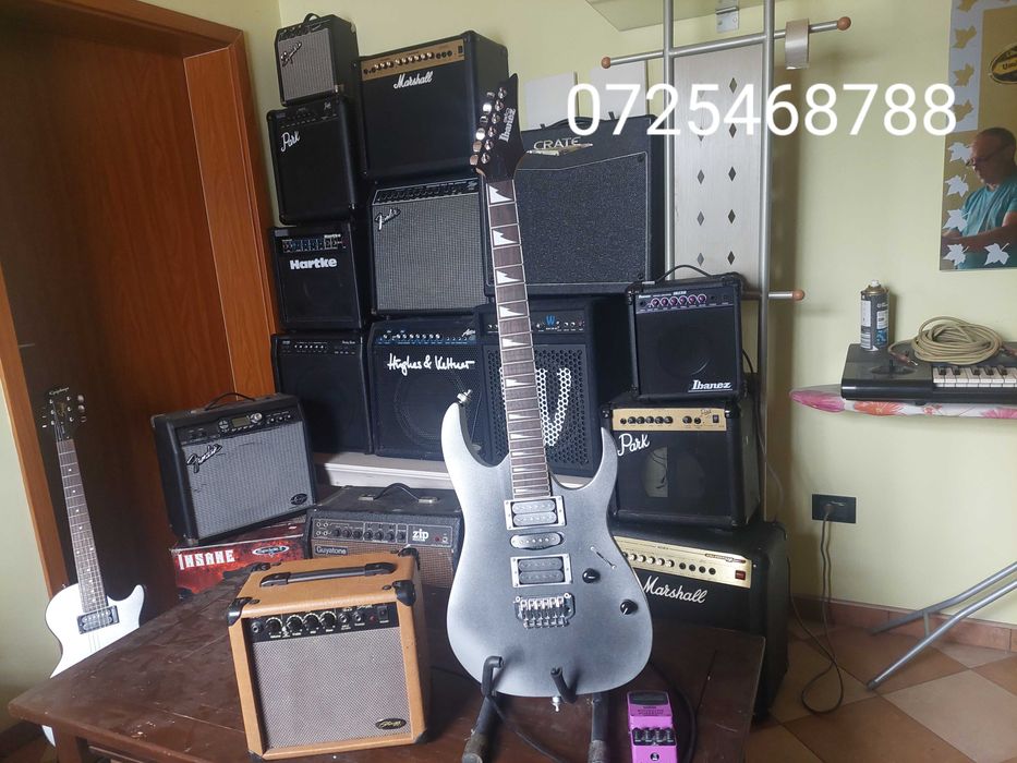 chitara electrica pentru copii cu boxa incorporata amplificator