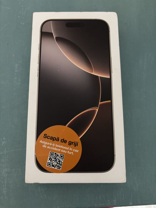 Iphone 16 Pro Max 256 gb Gold nou garantie 2ani Orange