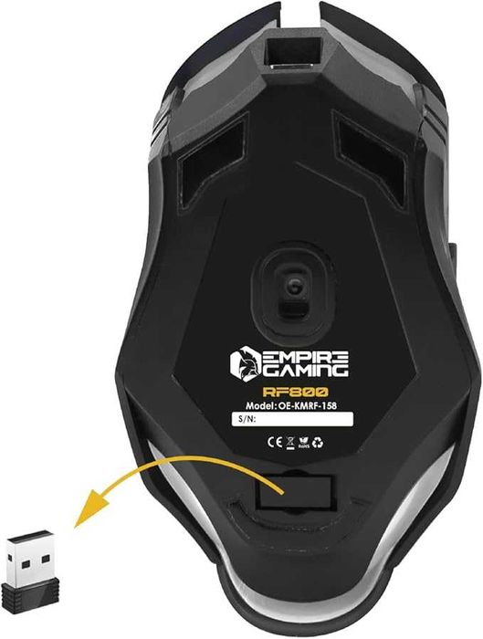 Безжичен комплект Empire Gaming Геймърска клавиатура, Мишка и подложка