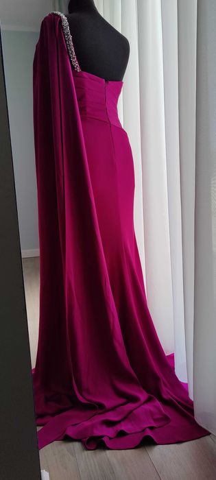 Rochie seara lunga fucsia
