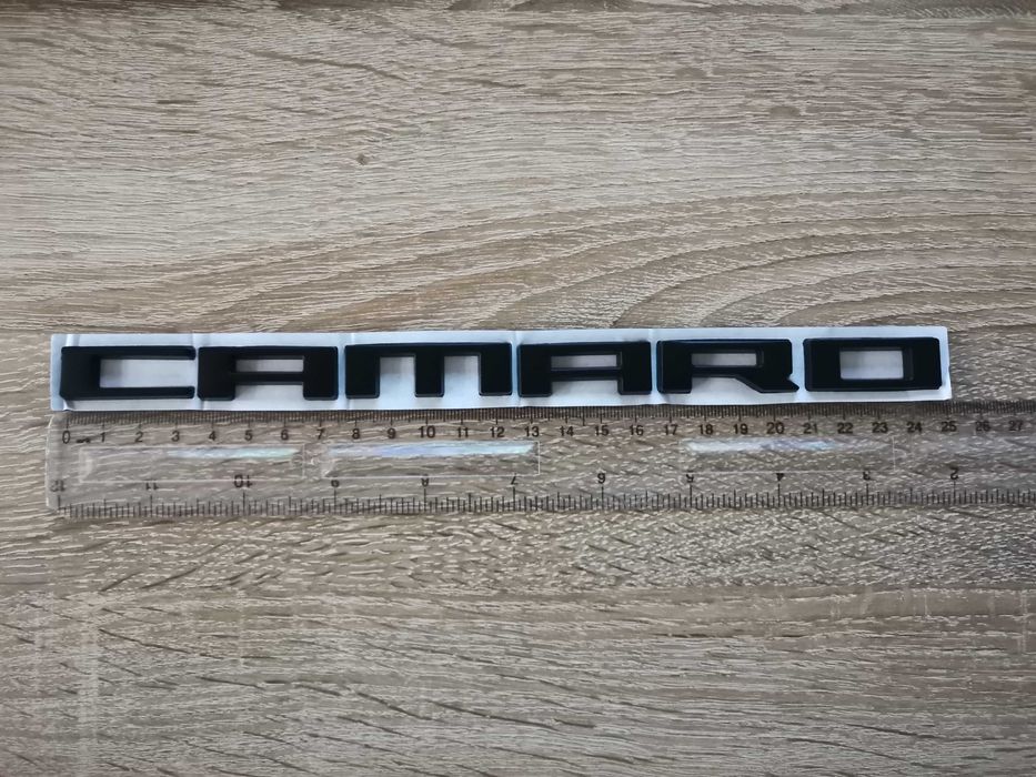 Chevrolet Camaro Шевролет Камаро черен надпис емблема