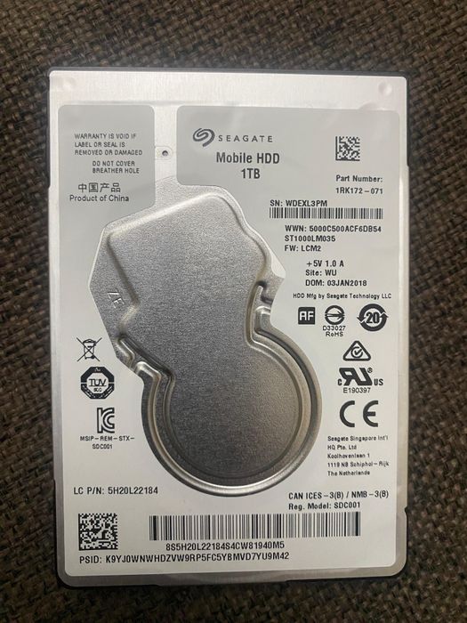 Жёсткий диск 1 тб