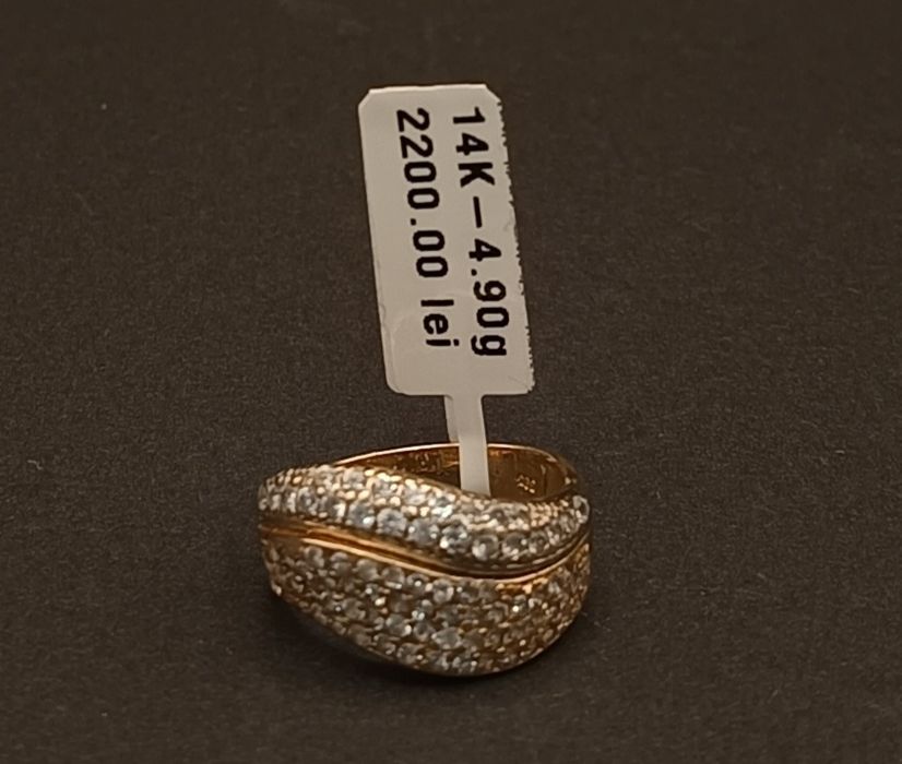 Inel damă Aur 14k/585  4,90gr