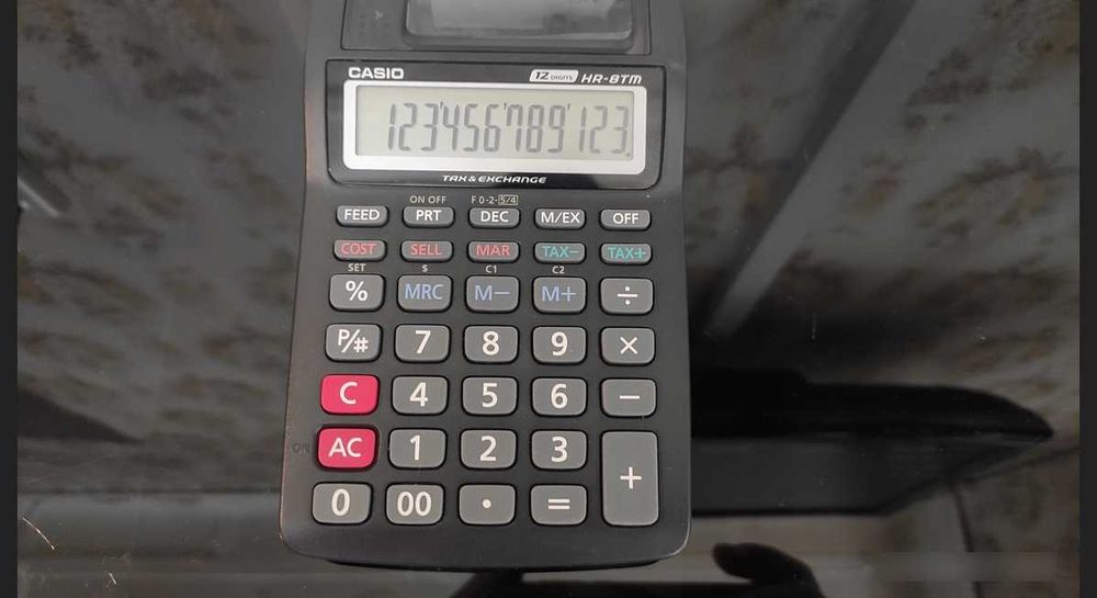 Casio - печатающий калькулятор